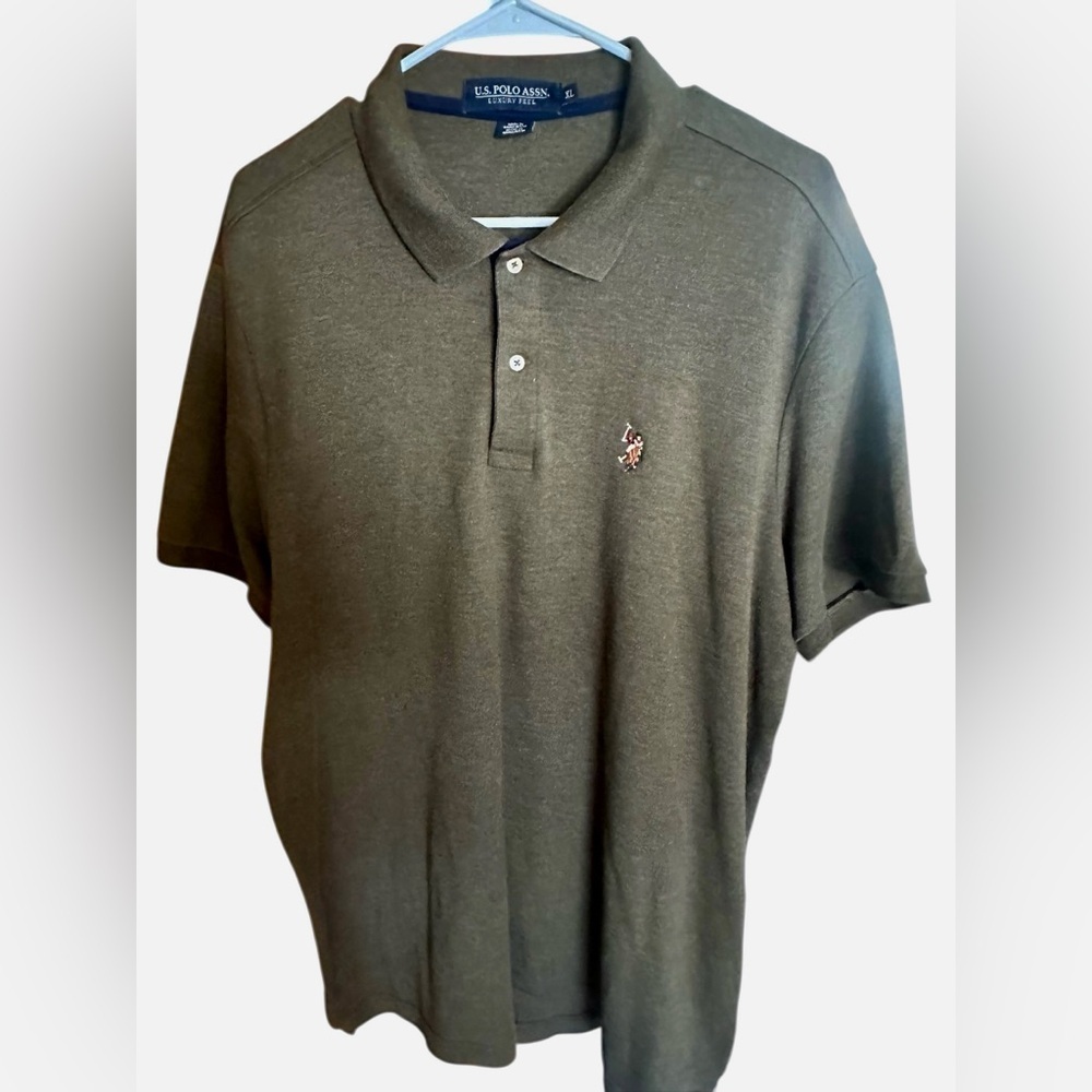 U.S. Polo Assn. Olive Green Short-Sleeve Polo